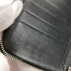 Gucci 625563 GG embossed long wallet Organizer Zip Around Long Wallet Black