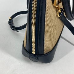 Gucci 621220 Horsebit 1955 2WAY Shoulder Bag Shoulder bag Crossbody Hand Bag Beige x dark navy