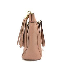 Gucci 282307 Fringe bag Hand Bag Pink Beige GoldHardware