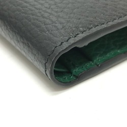 Gucci 610466 Interlocking G Folded wallet Black SilverHardware