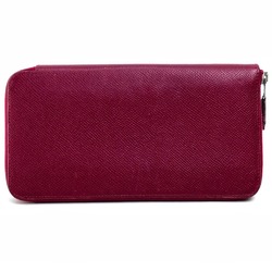 Hermes Silk-In Zip Around Long Wallet Ruby