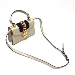 Gucci 470270 2WAY Bag Bag Hand Bag Shoulder Bag White Lining Blue/GoldHardware