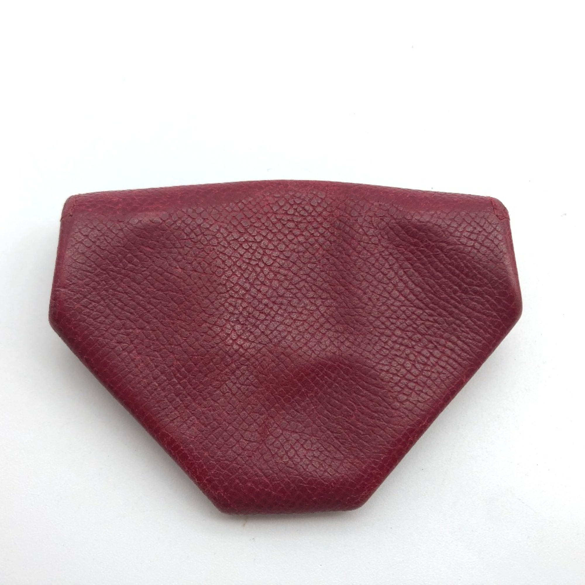 Hermes Coin Compartment Wallet coin purse Rouge Ash [estimated] Bordeaux Based x SilverHardware