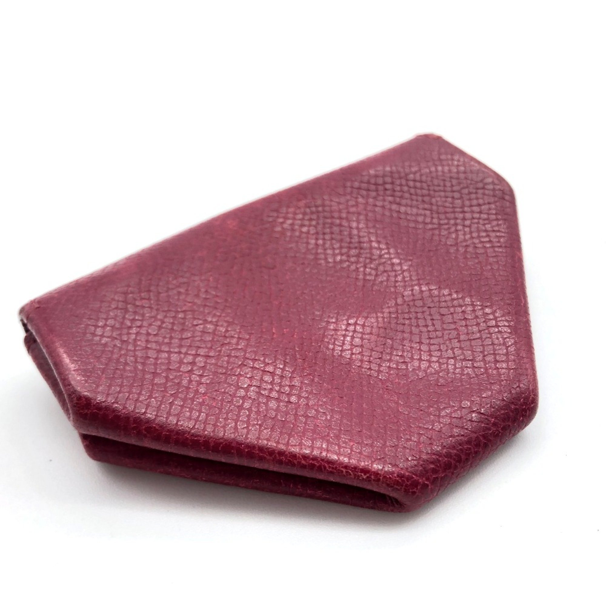 Hermes Coin Compartment Wallet coin purse Rouge Ash [estimated] Bordeaux Based x SilverHardware