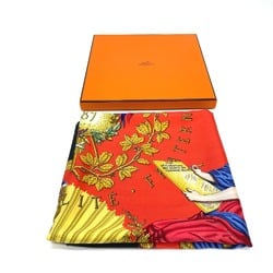 Hermes Carre90 1789 In commemoration of the French Revolution Scarf Black x Red