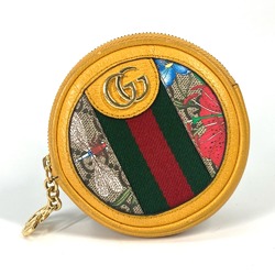 Gucci 574840 GG Marmont Wallet Coin Compartment Round coin purse yellow Beige