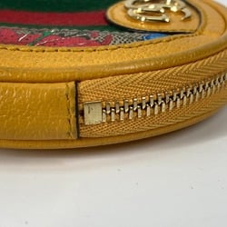 Gucci 574840 GG Marmont Wallet Coin Compartment Round coin purse yellow Beige