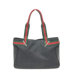 Gucci 73983 Tote Bag Hand Bag Black Green/Red/SilverHardware