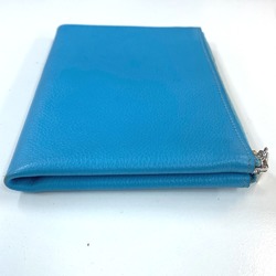 Hermes flat Cosmetics Pouch Pouch Brunol (estimated) blue