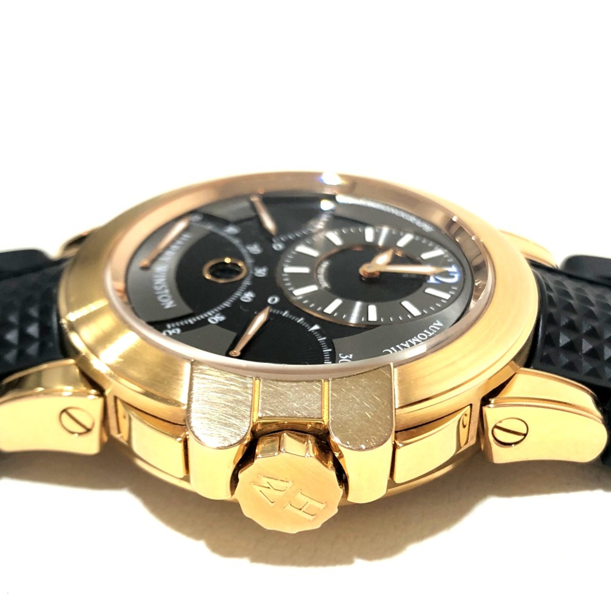 Harry winston OCEACT44RR024 Solid gold back scale Automatic Wristwatch Rose Gold Black