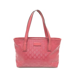 Gucci 211138 GG implementation Shoulder Bag Shoulder Bag Tote Bag Red Pink Based SilverHardware