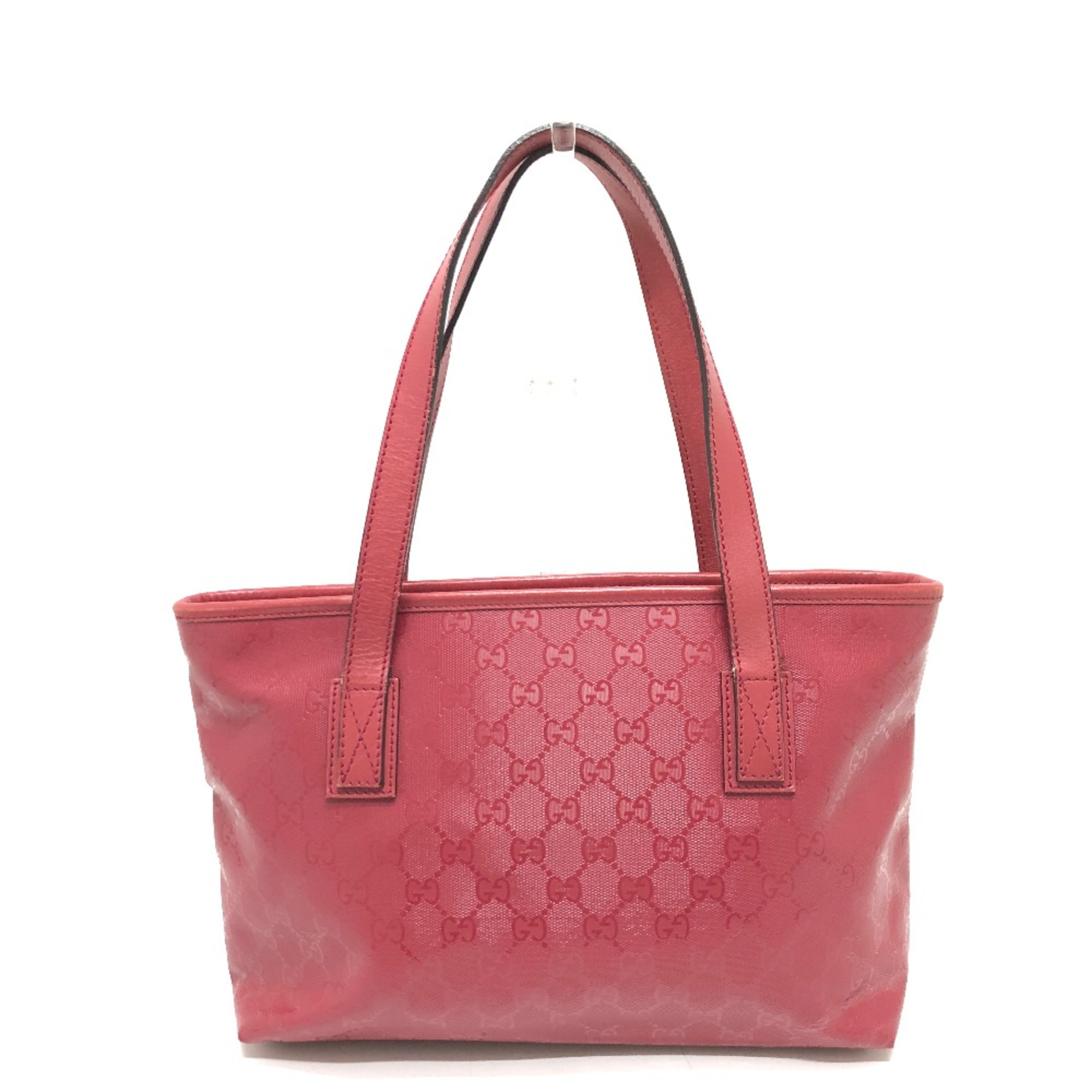 Gucci 211138 GG implementation Shoulder Bag Shoulder Bag Tote Bag Red Pink Based SilverHardware