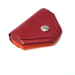 Hermes Coin Compartment coin purse Orange GoldHardware