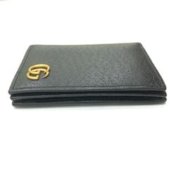 Gucci 428737 IC case business card holder Card Case Black GoldHardware