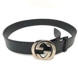 Gucci 114984 belt Black SilverHardware