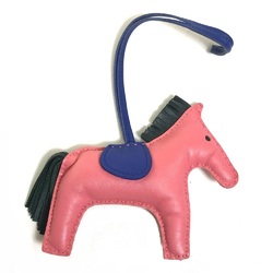 Hermes Horse horse bag strap Bag Charm Rose Azalee x Blue Electric x Veil Cipre Pink x blue x gray