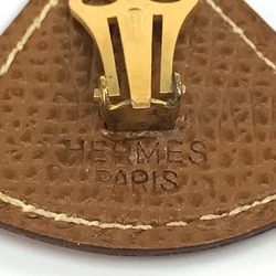 Hermes Accessories Clip type Earrings Gold Brown