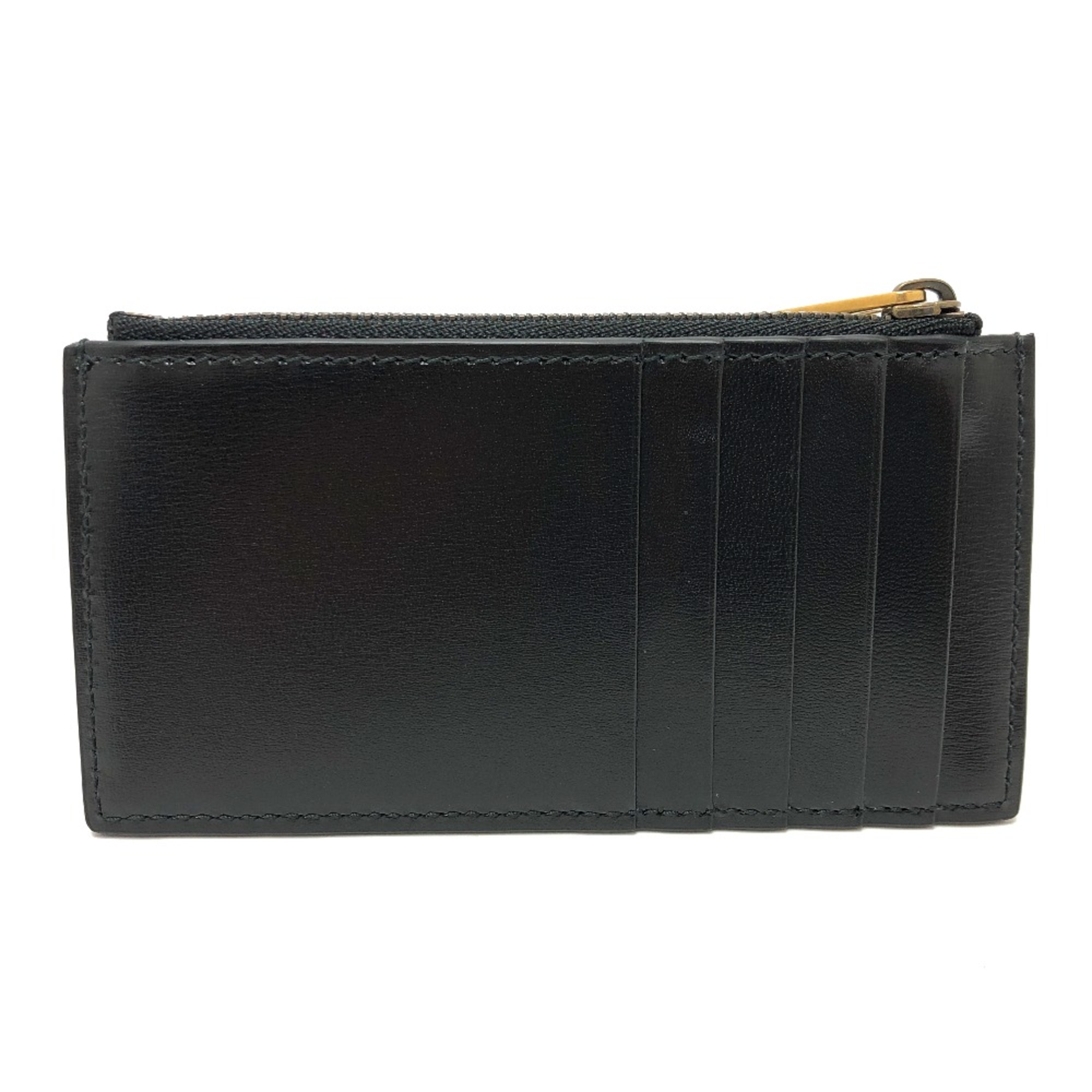 Gucci 699349 Limited edition Wallet Fragment Case Card Case coin purse Black GoldHardware