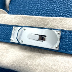 Hermes Bag Hand Bag Blue Izmir (estimated) blue SilverHardware