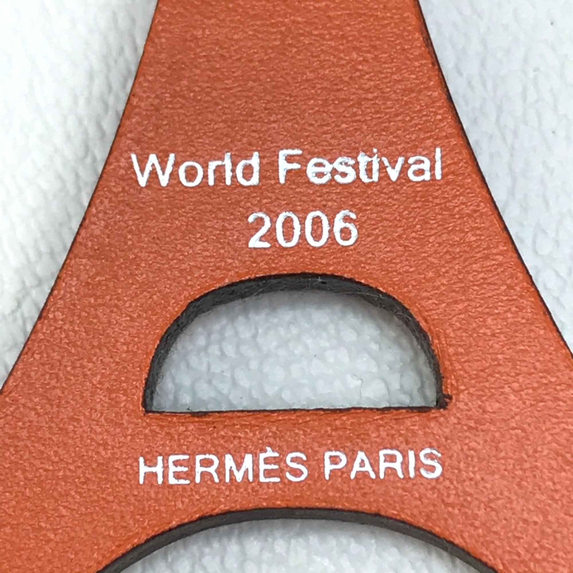 Hermes Hawaii Limited Eiffel Tower palm tree charm Orange Orange SilverHardware