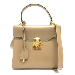 Gucci 2WAY Bag Shoulder Bag Crossbody Hand Bag Beige GoldHardware