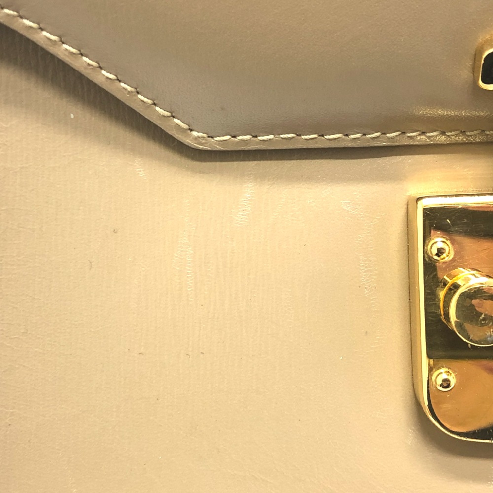 Gucci 2WAY Bag Shoulder Bag Crossbody Hand Bag Beige GoldHardware