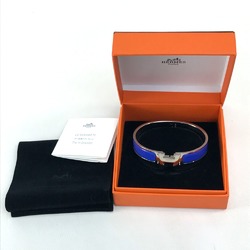 Hermes Click crack PM Accessories Bangle Blue /Silver