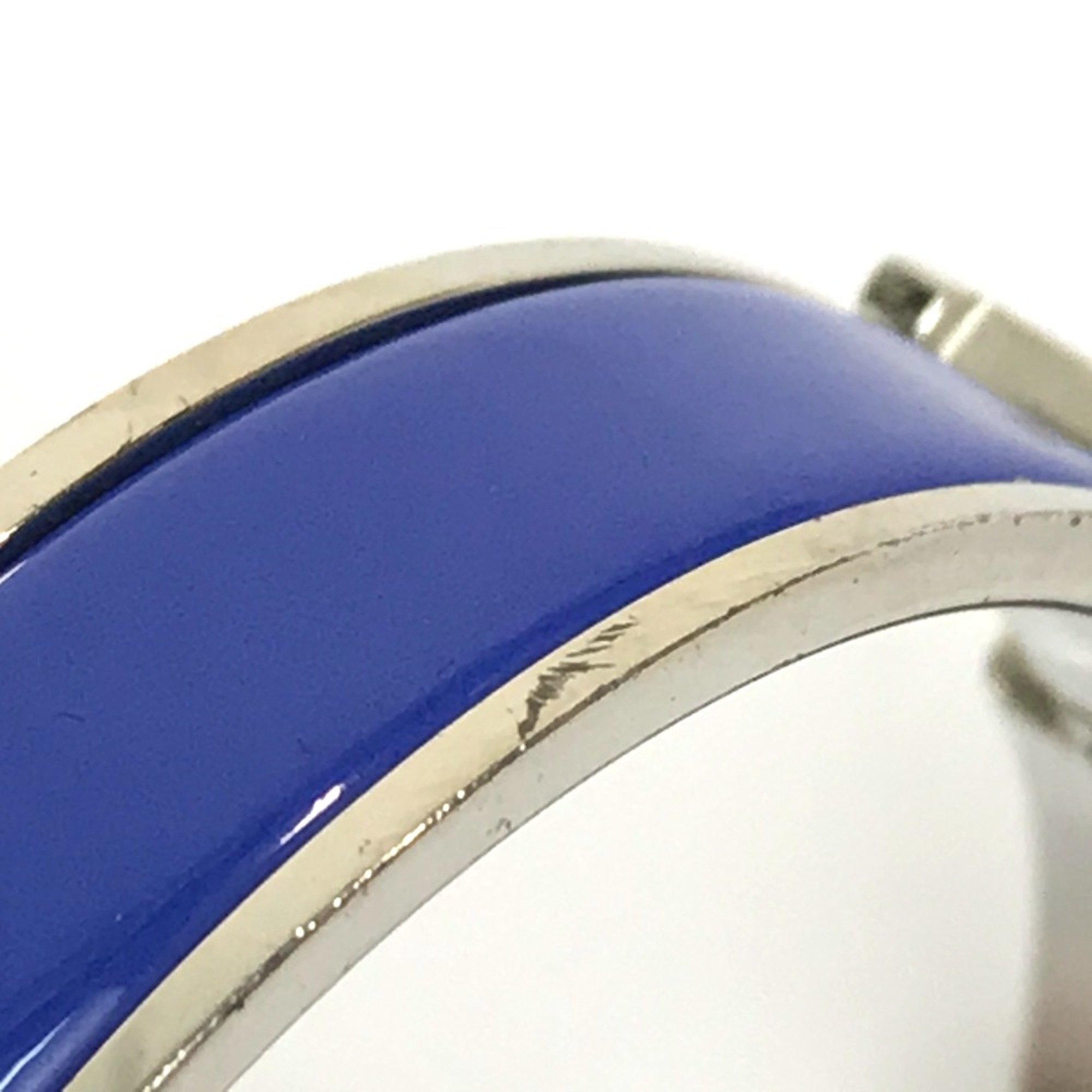 Hermes Click crack PM Accessories Bangle Blue /Silver