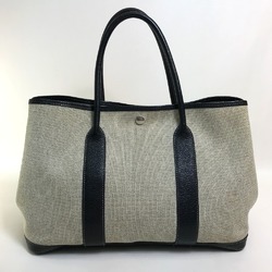 Hermes Bag Hand Bag Tote Bag Black x Natural