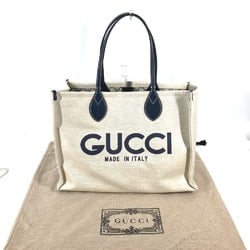 Gucci 772176 Japan limited JAPAN Shoulder Bag Shoulder Bag Tote Bag BeigeBased x Black Dark Navy Based