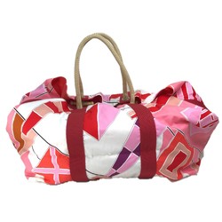 Hermes Beach bag bag rope handle Tote Bag Pink x Red Based