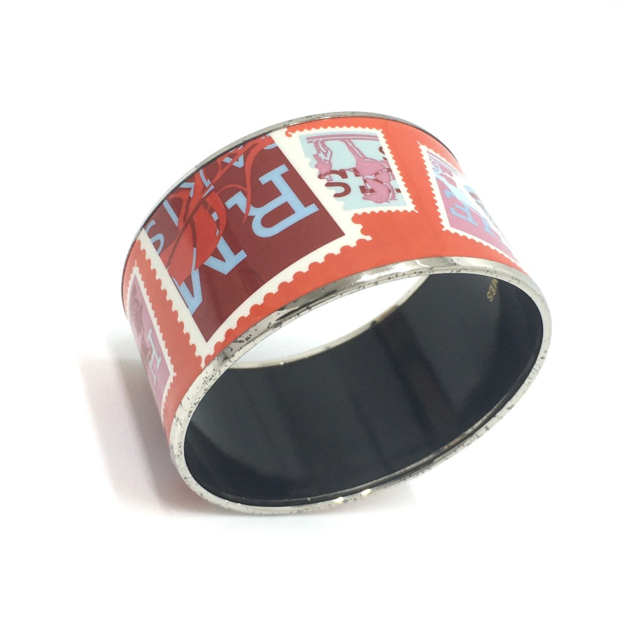 Hermes Accessories Cloisonne Bangle Orange