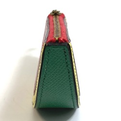 Hermes watermelon Coin Compartment accessory case coin purse Red x Yellow x Green