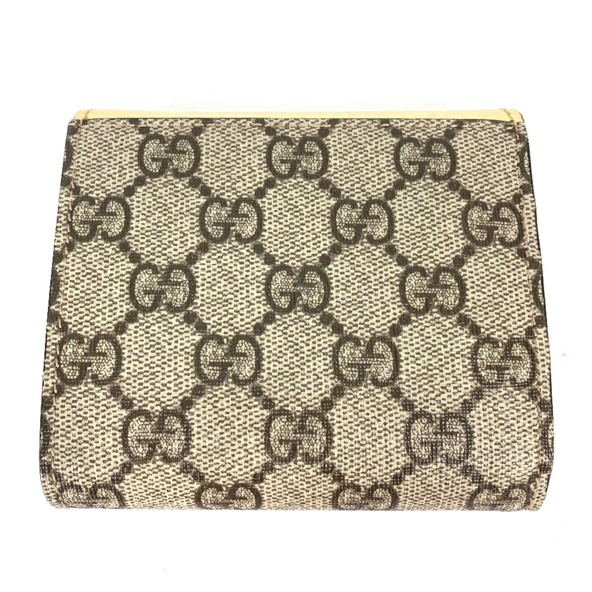 Gucci 598587 Compact wallet Folded wallet Gold Beige