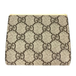 Gucci 598587 Compact wallet Folded wallet Gold Beige