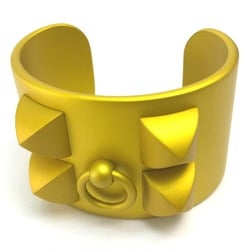 Hermes Cuff bangle metal mat accessories Bracelet Jaune Soleil yellow