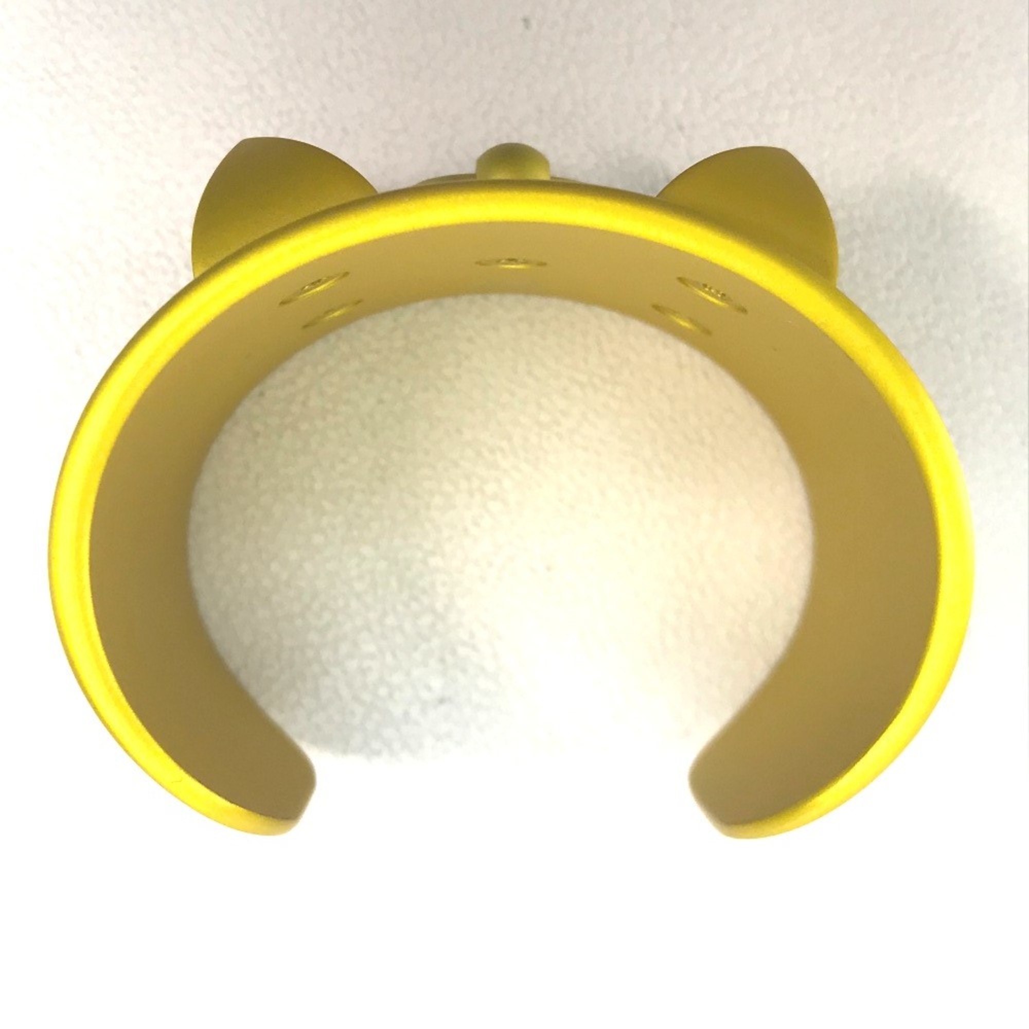 Hermes Cuff bangle metal mat accessories Bracelet Jaune Soleil yellow