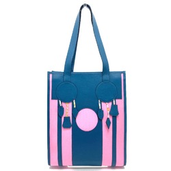 Hermes Petit Ash bag shawl Tote Bag Navy x Pink