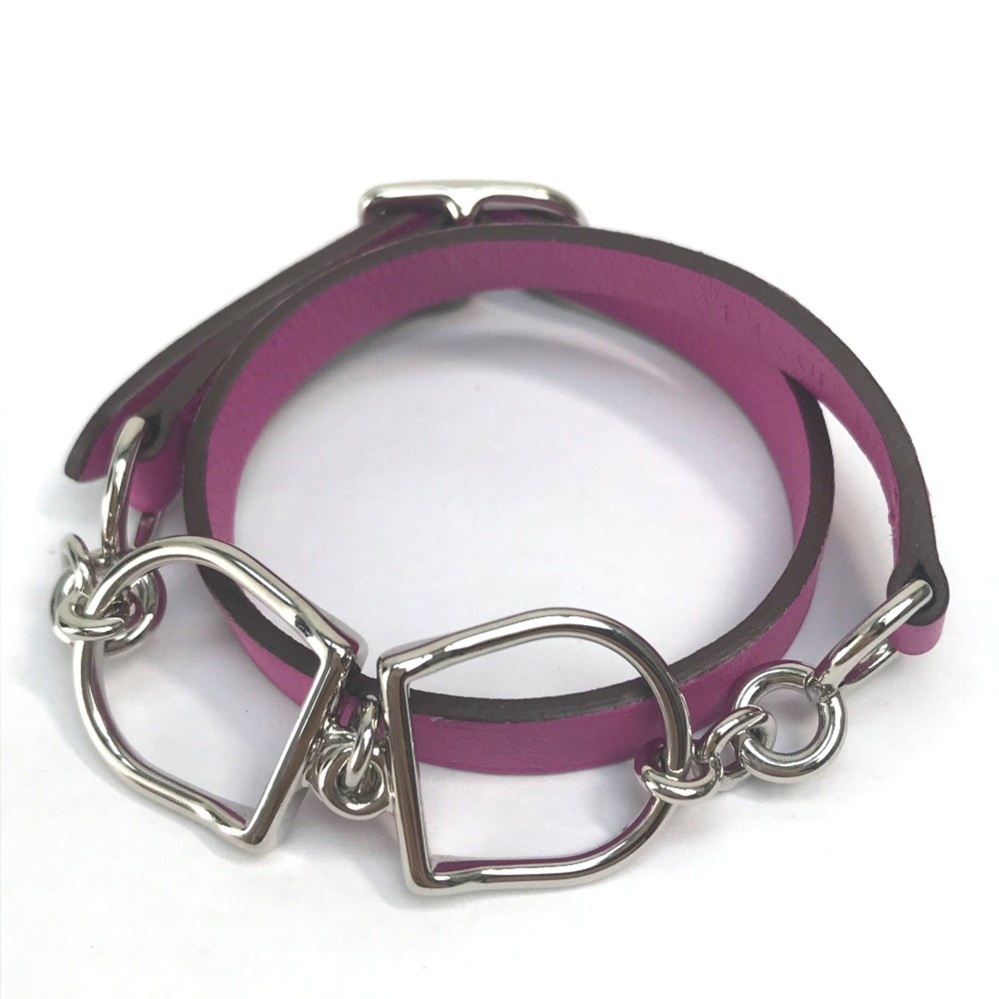 Hermes Accessories Double Bracelet Bracelet purple SilverHardware