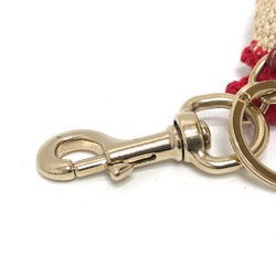 Gucci Key Holder Bag Charm Beige Red/Yellow/GoldHardware