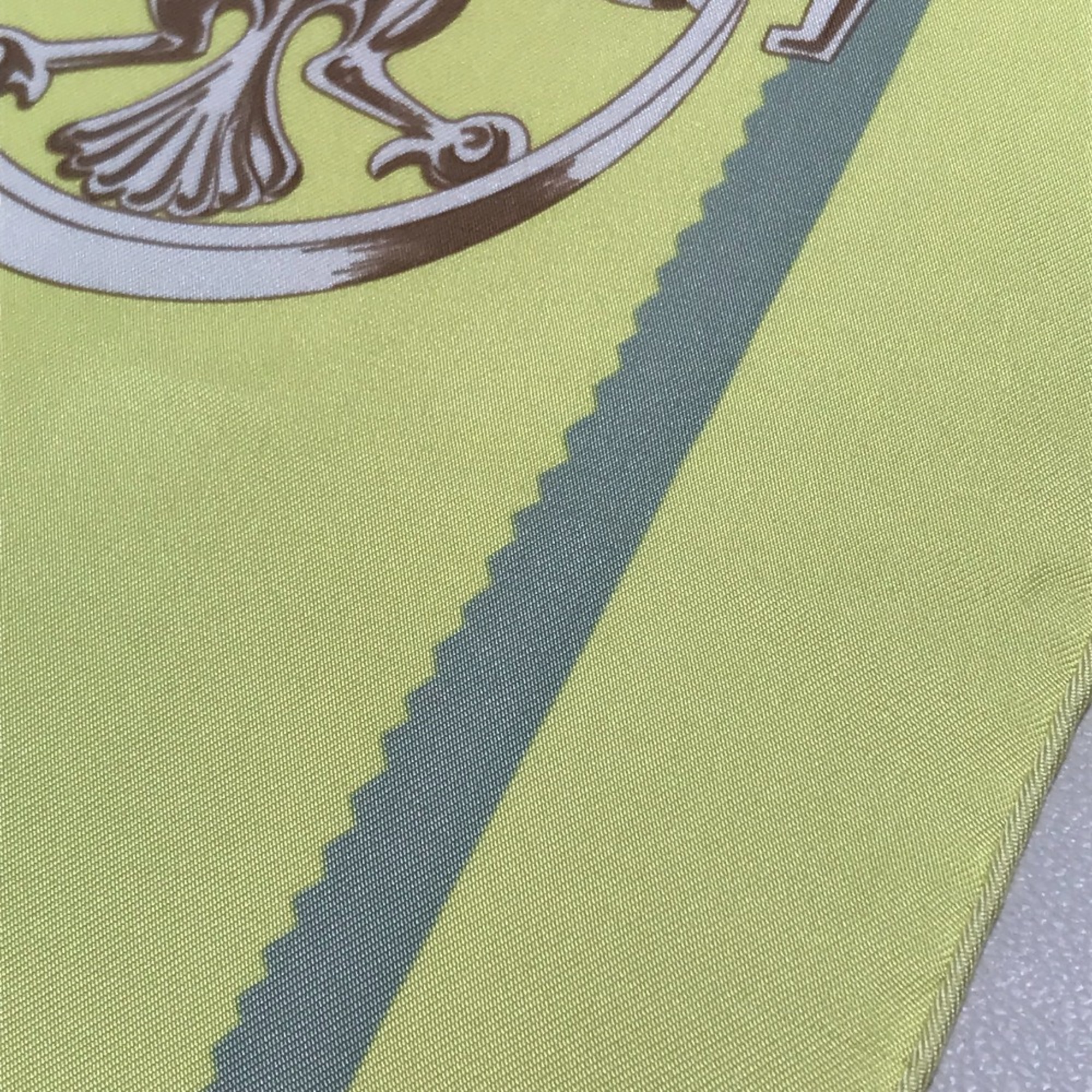 Hermes ETRIERS Scarf Yellow Based