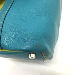 Hermes Handbag Bag Tote Bag Hand Bag Turquoise x Anise Green Green x blue SilverHardware