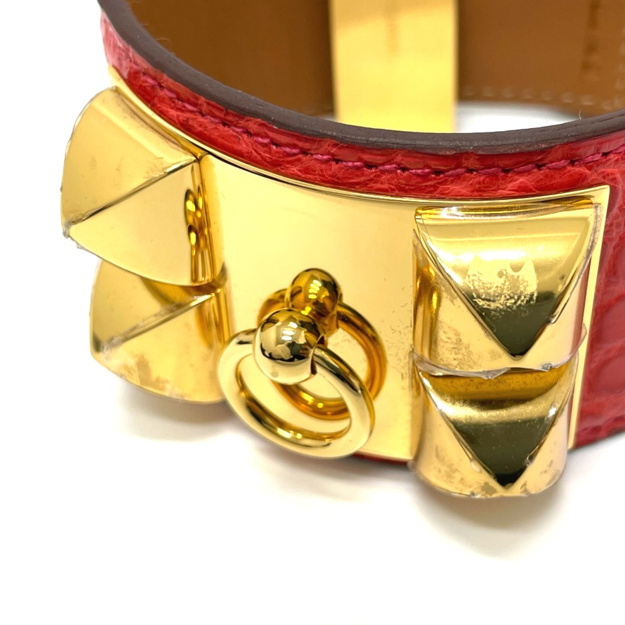 Hermes Bangle accessories Bracelet Bougainvillea RedBased x GoldHardware