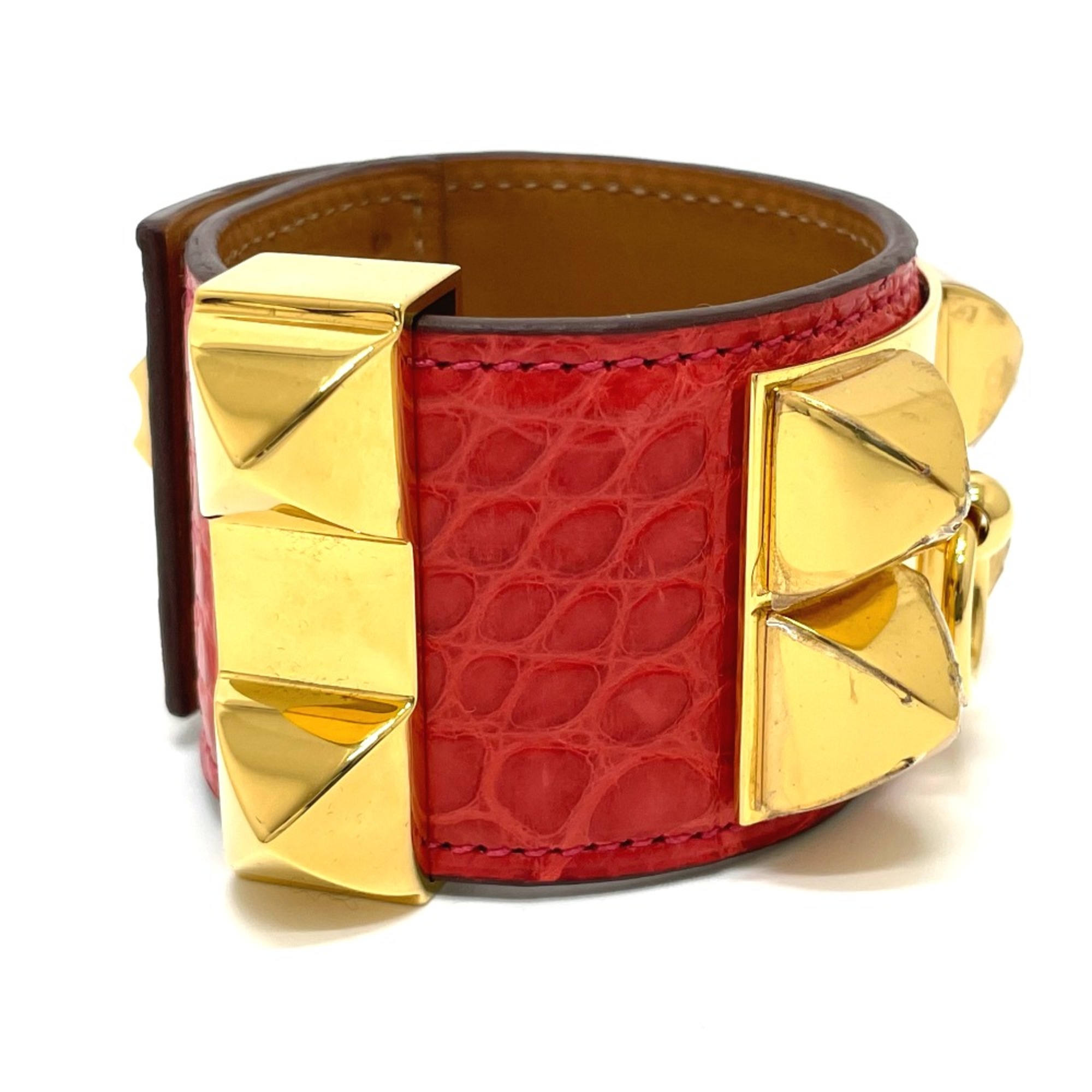 Hermes Bangle accessories Bracelet Bougainvillea RedBased x GoldHardware