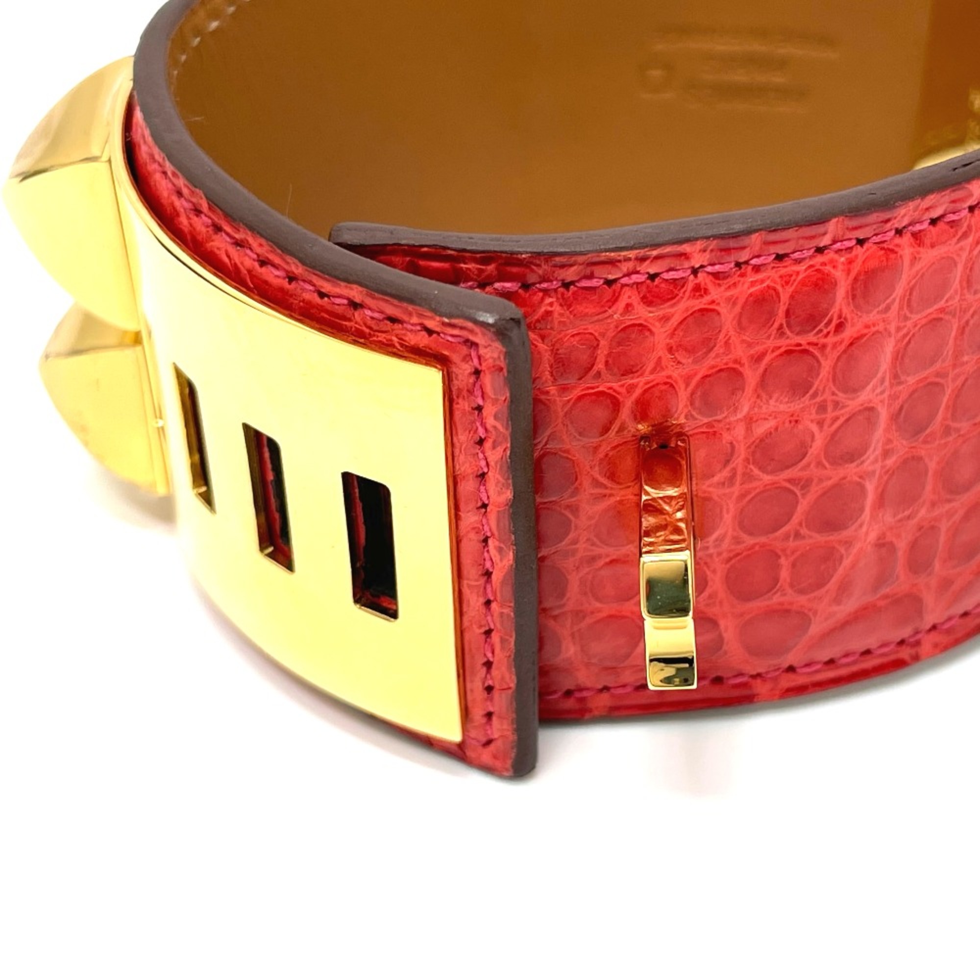 Hermes Bangle accessories Bracelet Bougainvillea RedBased x GoldHardware