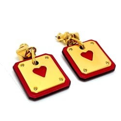 Hermes heart Accessories Pierce Red GoldHardware