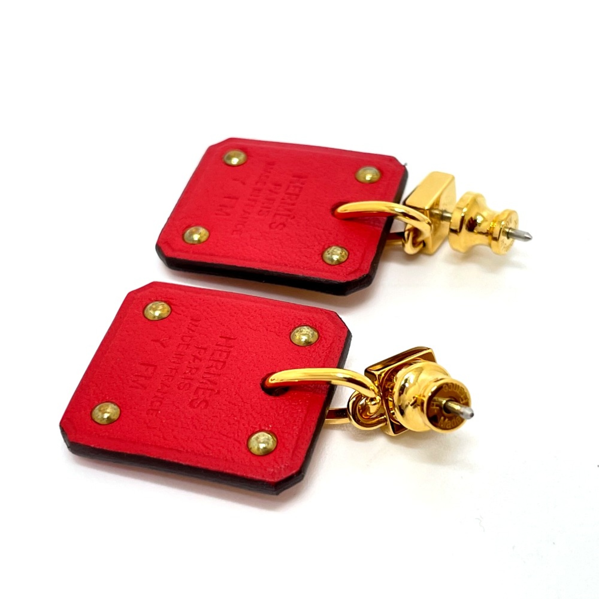 Hermes heart Accessories Pierce Red GoldHardware