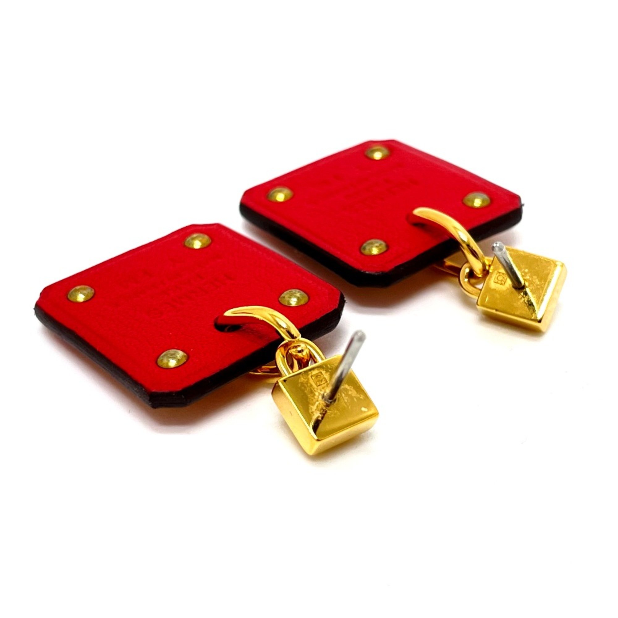 Hermes heart Accessories Pierce Red GoldHardware