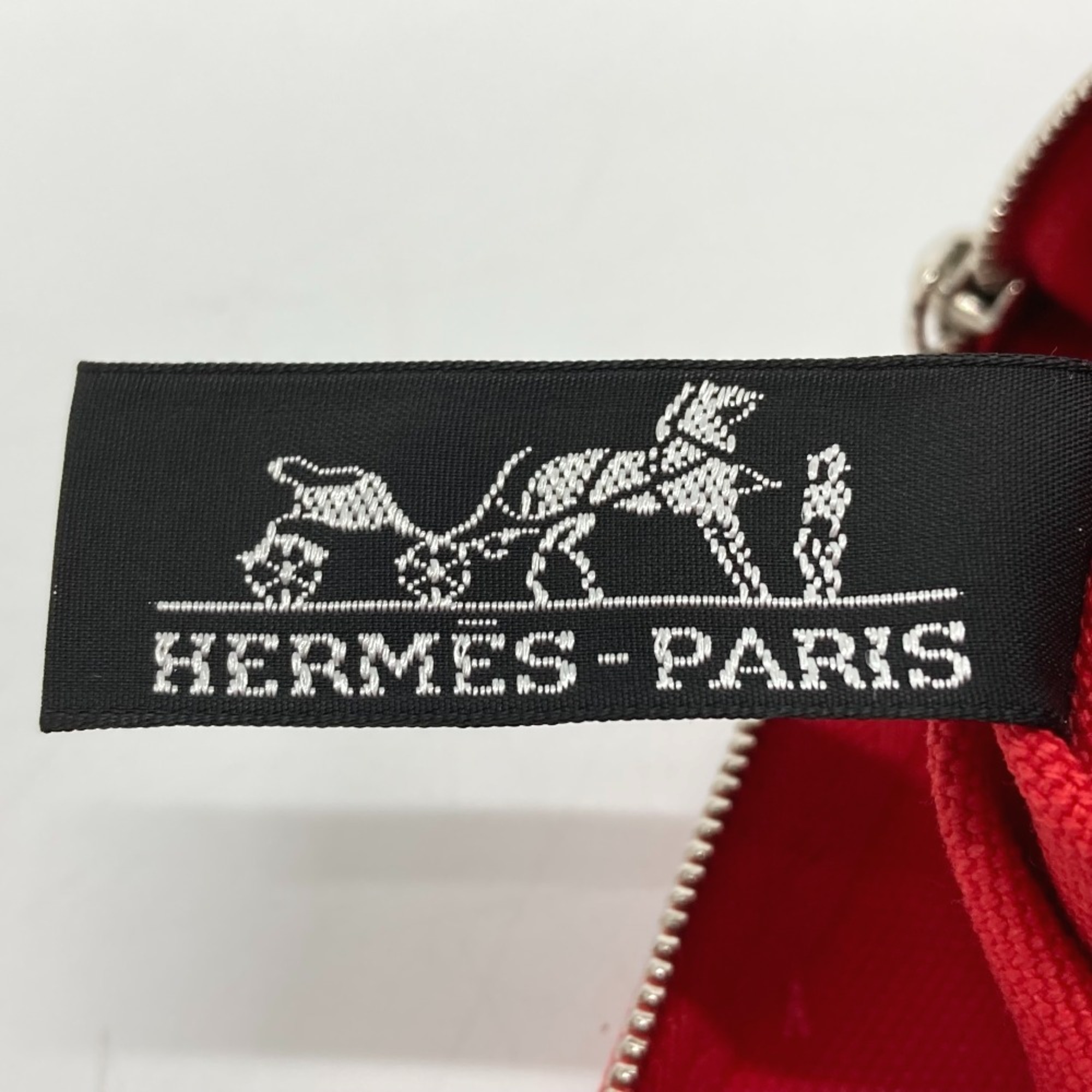 Hermes Flat fastener Multi Pouch Red