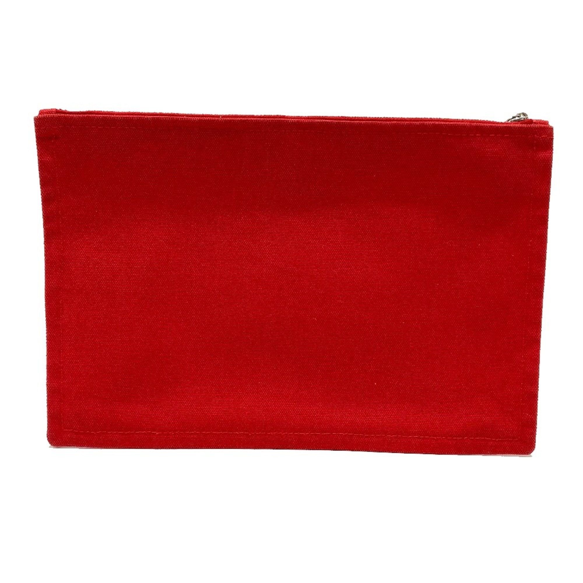 Hermes Flat fastener Multi Pouch Red